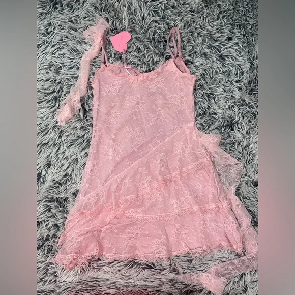 Sugar Thrillz Pink Jellyfish lace babydoll Dress - Picture 6 of 9